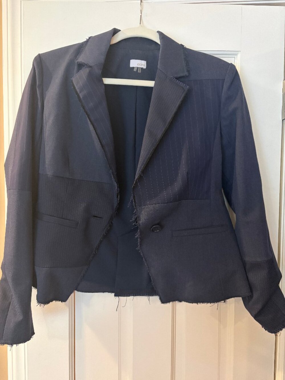 Ecru Pinstripe Jacket